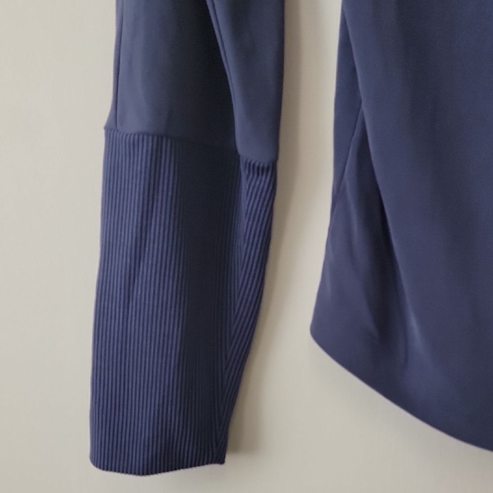 Soft Surroundings Drape Neck Long Sleeve Tee Blue Size S - Picture 5 of 13